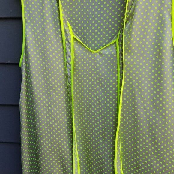 Luxury Euro Brand Basler Taupe/Neon Green Polka Dot Blazer and Shell w/Tie  44 - Picture 5 of 16